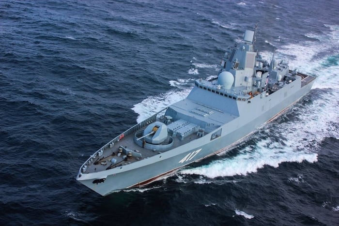 Tàu khu trục Đô đốc Gorshkov của Nga. Ảnh: Wikipedia