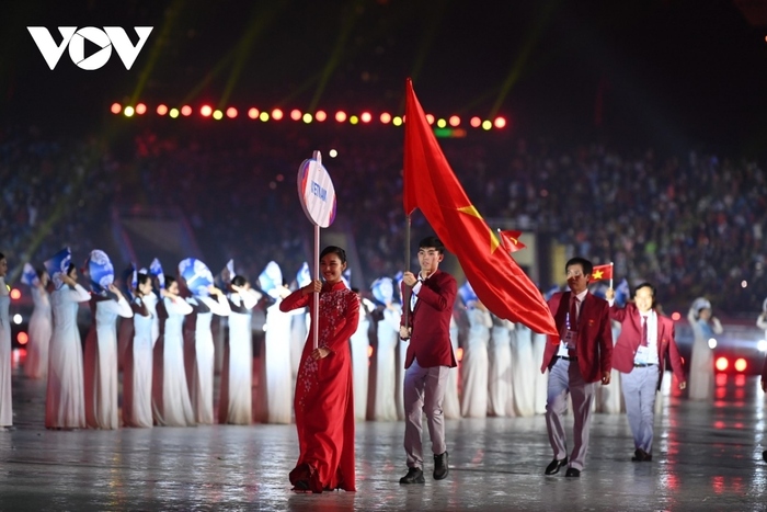 Đoàn thể thao Việt Nam sẽ tham dự SEA Games 32, kỳ SEA Games được tổ chức chỉ 1 năm sau SEA Games 31 tại Hà Nội. (Ảnh: Vũ Toàn). 