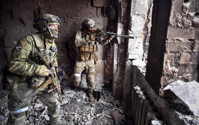 Lính Nga ở mặt trận Ukraine. Ảnh: AFP