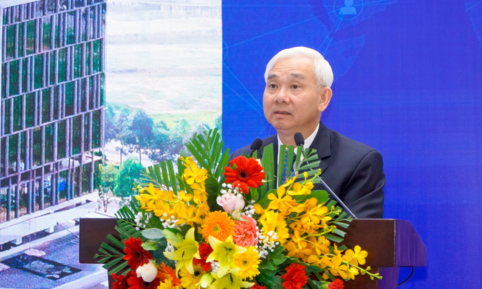 Ông Phạm Ngọc Thuận, Tổng giám đốc Tổng công ty Becamex IDC phát biểu tại Lễ ký kết.