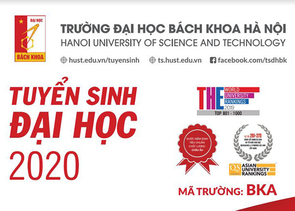 Trường Đại học Bách Khoa Hà Nội tuyển sinh năm 2020