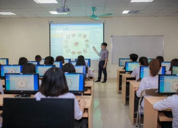 Một tiết học của sinh viên Học viện Nông nghiệp Việt Nam