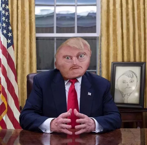 Tổng thống Donald Trump qua nét vẽ của cậu bé 