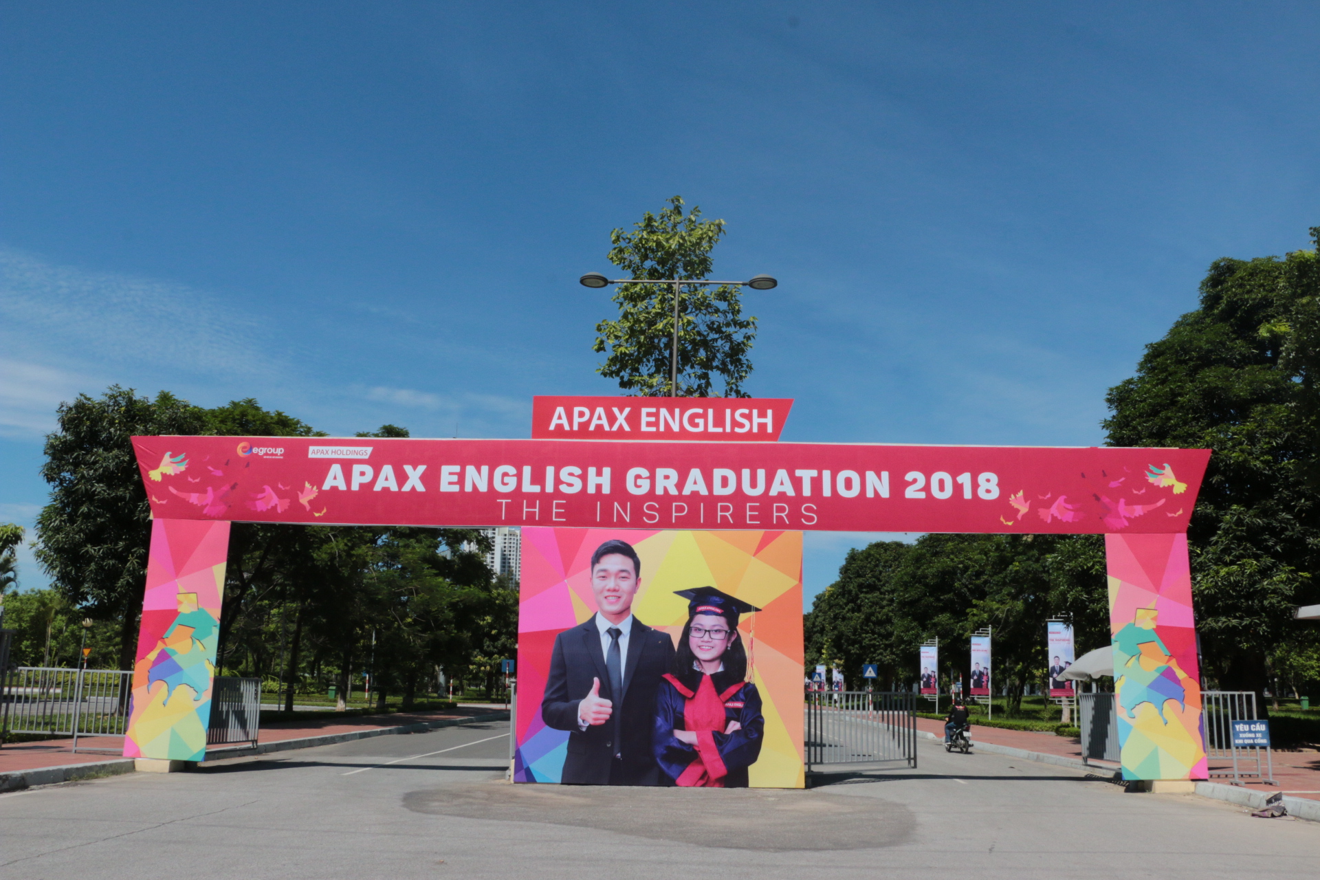 Lễ tốt nghiệp Apax English 2018 được tổ chức tại Trung tâm Hội nghị Quốc gia.