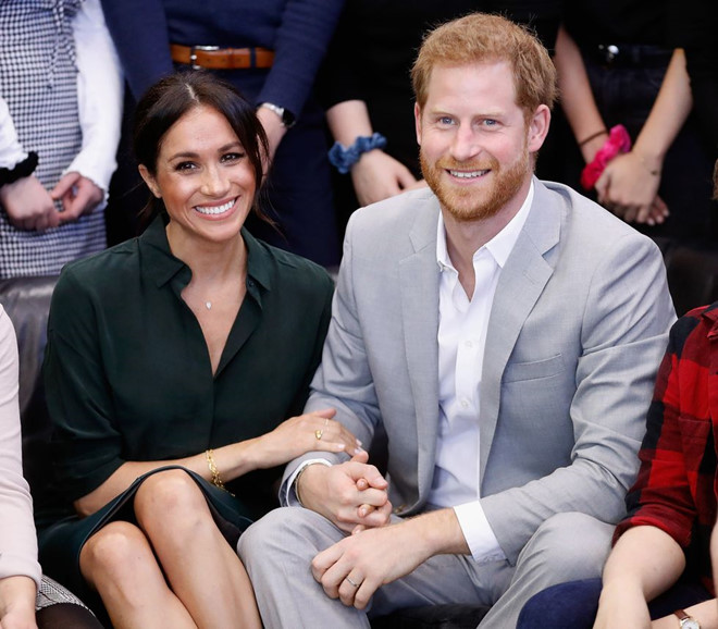   Cặp đôi Hoàng gia xứ Sussex sẽ đón chào đứa con đầu lòng vào mùa xuân năm 2019. Ảnh: Getty.  