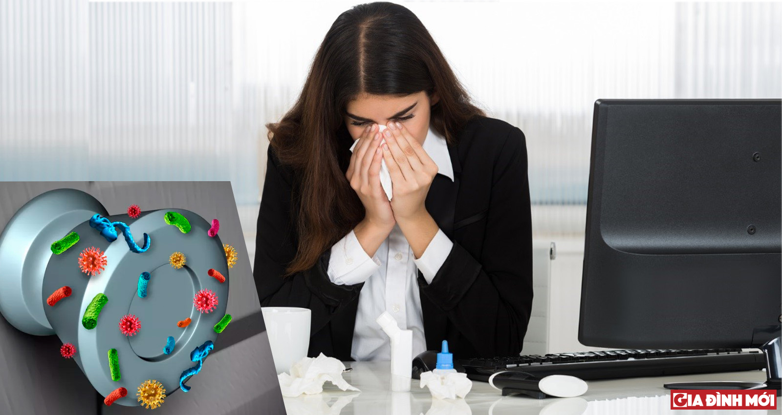 Virus có thể tồn tại trên các bề mặt ở văn phòng làm việc nhiều giờ liền, thậm chí hàng tháng.
