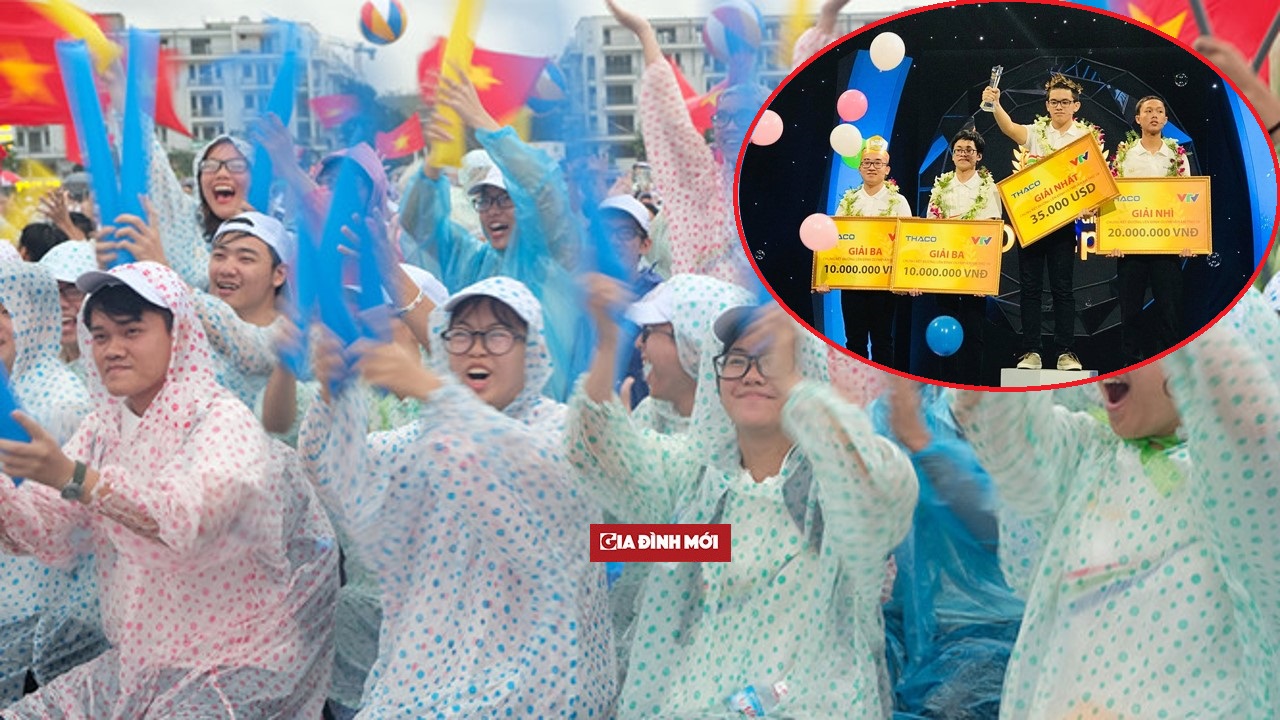   Hàng nghìn người dân Quảng Ninh đội mưa cổ vũ Hoàng Cường tham dự trận Chung kết Đường lên đỉnh Olympia 18  