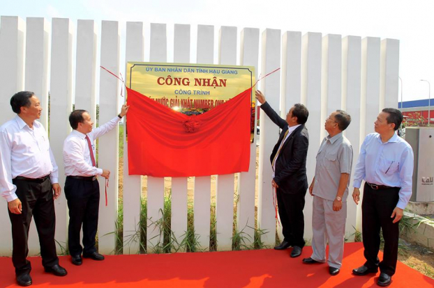   Dự án nhà máy Number One Hậu Giang được UBND tỉnh Hậu Giang lựa chọn là một trong những công trình chào mừng 15 năm thành lập tỉnh.  