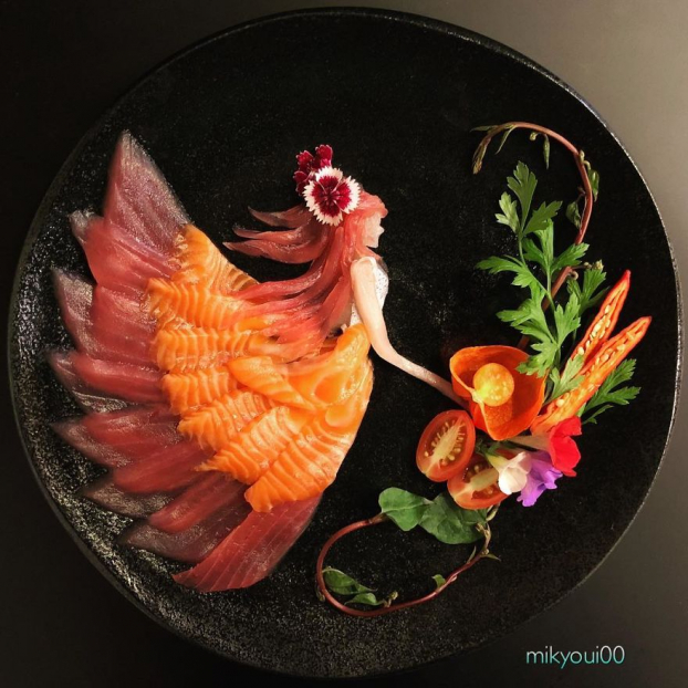 Những tác phẩm ấn tượng của nghệ nhân sashimi đẹp không nỡ ăn 0