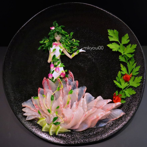 Những tác phẩm ấn tượng của nghệ nhân sashimi đẹp không nỡ ăn 2