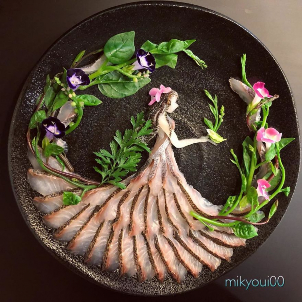 Những tác phẩm ấn tượng của nghệ nhân sashimi đẹp không nỡ ăn 8