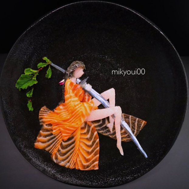Những tác phẩm ấn tượng của nghệ nhân sashimi đẹp không nỡ ăn 12