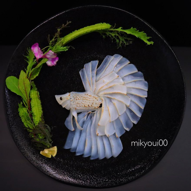 Những tác phẩm ấn tượng của nghệ nhân sashimi đẹp không nỡ ăn 15