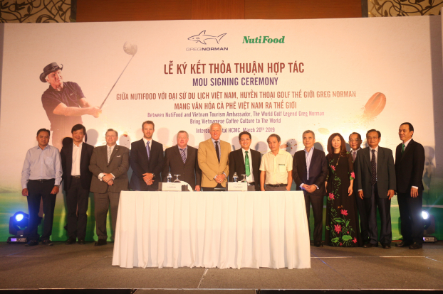 Nutifood hợp tác cùng huyền thoại Golf Greg Norman mang văn hóa cà phê Việt ra thế giới 0