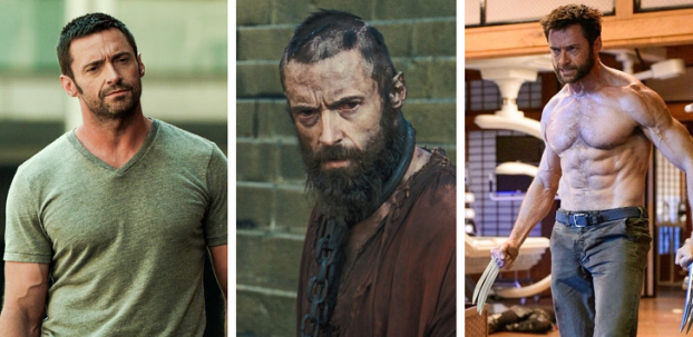   Hugh Jackman phải giảm 15 kg để vào vai trong phim Les Misérables (Những người khốn khổ) rồi lấy lại vóc dáng cho The Wolverine (Người sói)  