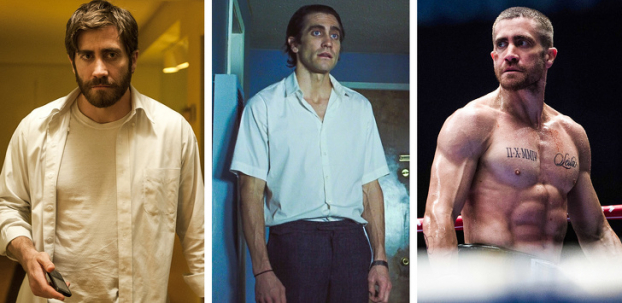   Jake Gyllenhaal giảm gần 10 kg cho phim Nightcrawler (Kẻ săn tin đen) và lấy lại vóc dáng cuồn cuộn cho Southpaw (Nhà vô địch Quyền Anh)  