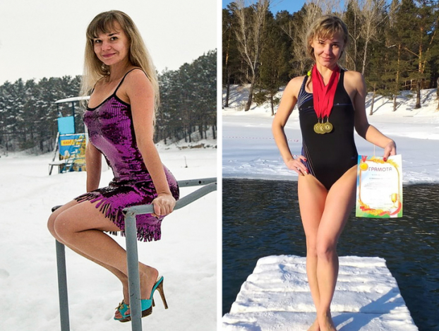   Đây là những bức ảnh của cô Tatyana chụp vào tháng 12 tại sự kiện White Bears của Nga, nguyên nhân gây nên scandal. Tại sự kiện này, các thành viên sẽ mặc tắm nước lạnh trong nhiệt độ âm  