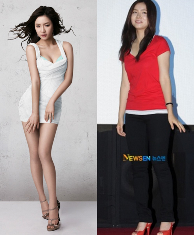   Nhìn ảnh của nhà báo chụp, nữ diễn viên Shin Se Kyung trông vừa lùn vừa mũm mĩm hơn hẳn ảnh quảng cáo  