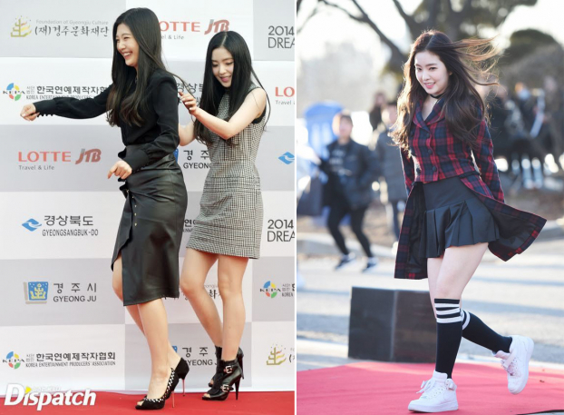   Irene (Red Velvet) để lộ khuyết điểm chân ngắn cũn khi đi giày thể thao  