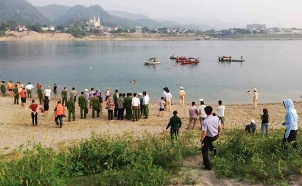   Hiện trường vụ 8 em nhỏ chết đuối ở sông Đà  