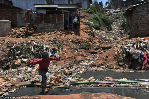   Một trong những khu vực ô nhiễm nhất Nairobi, Kenya  