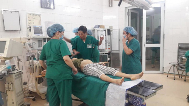   Thai phụ L bị chẩn đoán vỡ tử cung do mang thai trên nền vết mổ cũ.  