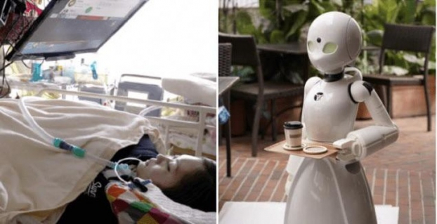   Quán cà phê ở Nhật Bản thuê những người bị liệt điều khiển robot phục vụ để tạo cho họ công ăn việc làm  