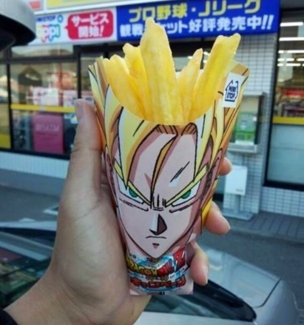   Cách họ bán khoai tây chiên sẽ khiến fan anime thích mê  