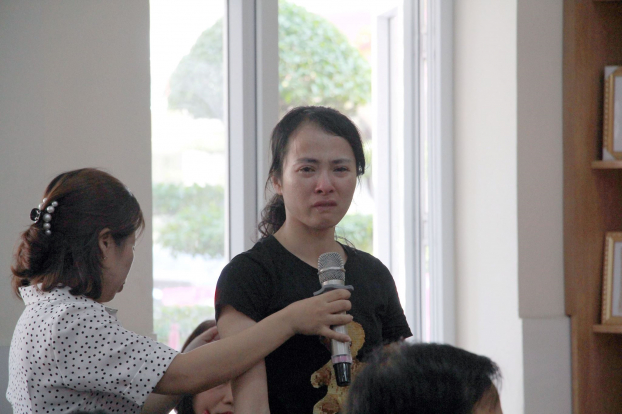   Nữ giáo viên Nguyễn Thị Thu Trang, người tát học sinh khiến cháu phải nhập viện.  