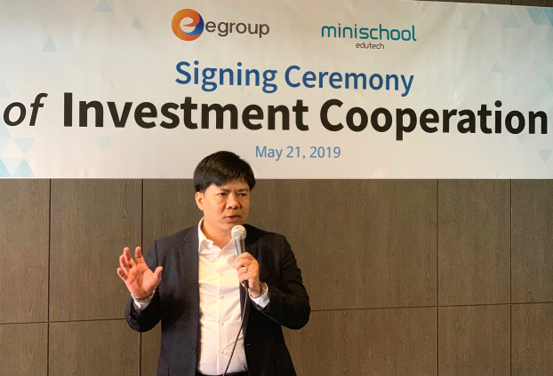   Ông Nguyễn Ngọc Thuỷ, Chủ tịch Egroup đánh giá minischool như một trường học ảo, có thể coi như 'Uber' giáo dục.  