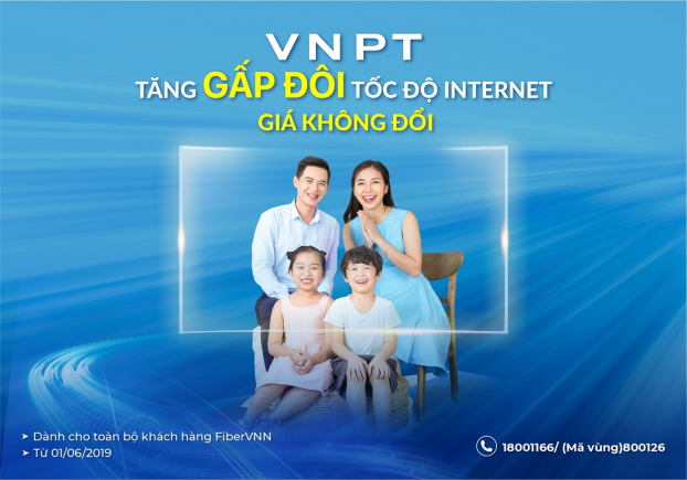 VNPT tăng gấp đôi tốc độ truy cập internet, giá không đổi 0