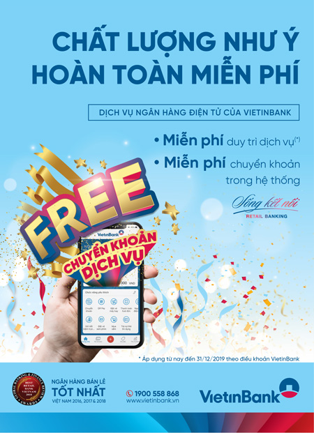 Miễn phí 6 tháng duy trì VietinBank iPay cho khách hàng đăng ký mới 0