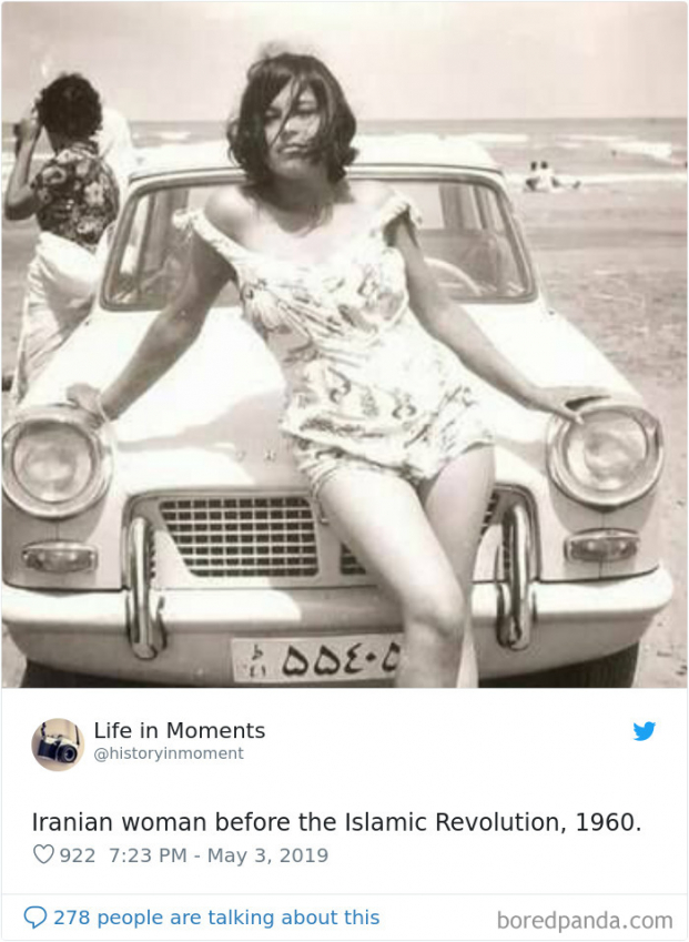   Người phụ nữ Iran trước khi Cách mạng Hồi giáo (1979) diễn ra. Bức ảnh chụp năm 1960  