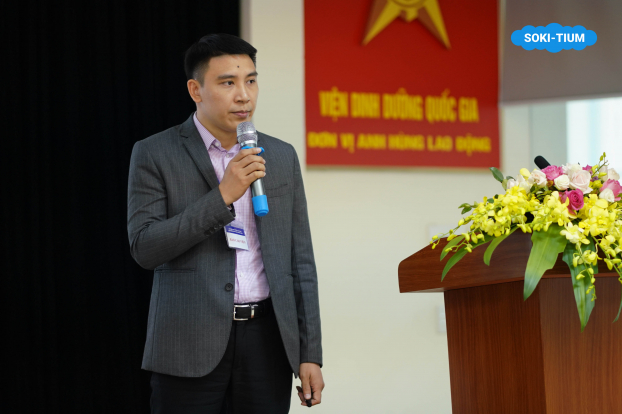   CEO Lê Huy Mạnh tại sự kiện của Viện Dinh Dưỡng tháng 11/2018  
