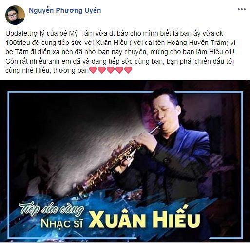 Sao Việt chung tay kêu gọi ủng hộ giúp nhạc sĩ Xuân Hiếu chống chọi căn bệnh ung thư 3