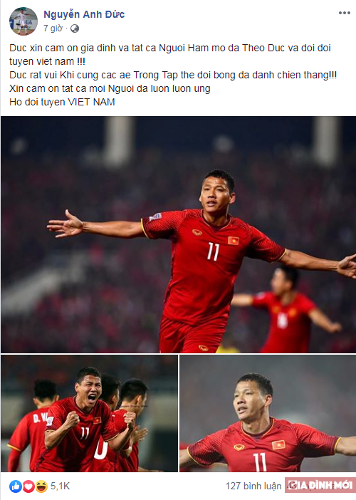 Đánh bại ĐTQG Thái Lan, các cầu thủ Việt Nam đăng gì trên mạng xã hội? 0