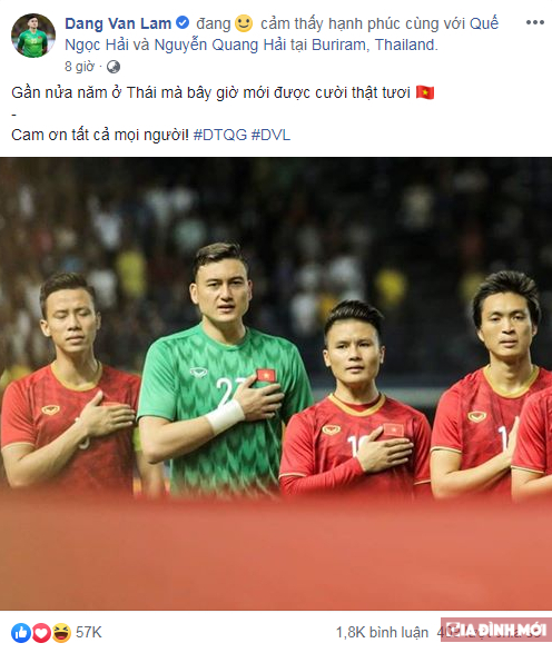 Đánh bại ĐTQG Thái Lan, các cầu thủ Việt Nam đăng gì trên mạng xã hội? 5