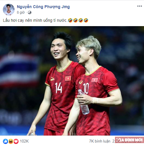Đánh bại ĐTQG Thái Lan, các cầu thủ Việt Nam đăng gì trên mạng xã hội? 4