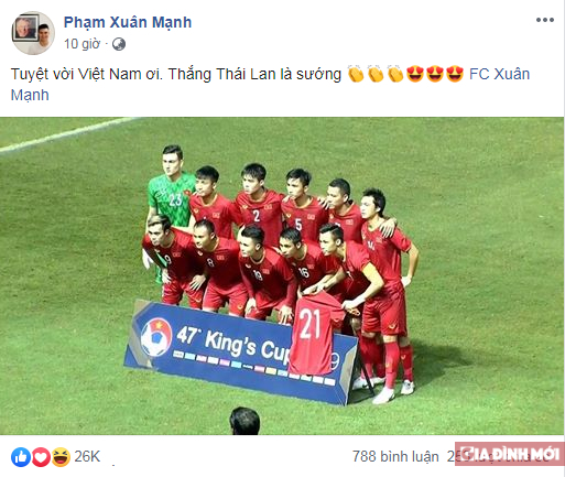 Đánh bại ĐTQG Thái Lan, các cầu thủ Việt Nam đăng gì trên mạng xã hội? 9