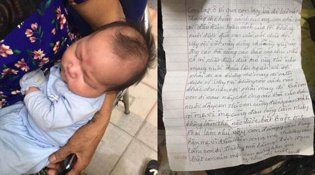 Hải Phòng: Bé trai 2 tháng tuổi bị bỏ rơi trước nhà dân kèm lời nhắn đừng oán trách gì mẹ 0