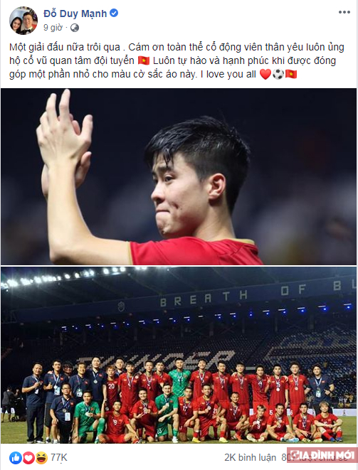King's Cup 2019: Các cầu thủ Việt Nam đăng gì trên mạng xã hội sau trận thua Curacao 1