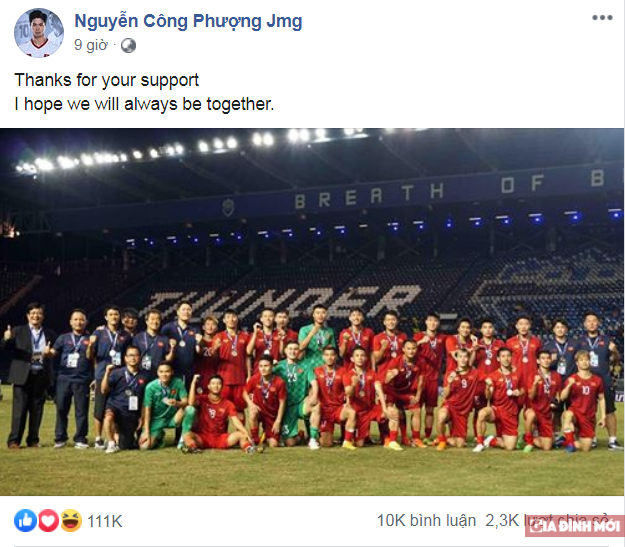 King's Cup 2019: Các cầu thủ Việt Nam đăng gì trên mạng xã hội sau trận thua Curacao 2