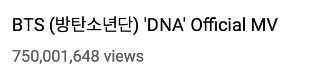 BTS lập kỉ lục mới với MV DNA, là nhóm nam đầu tiên Kpop làm được điều này 0