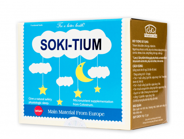   Soki Tium là sản phẩm giúp trẻ ngủ ngon thành phần từ sữa duy nhất tại Việt Nam  