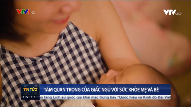   Soki Tium khẳng định tầm quan trọng của giấc ngủ trong bản tin thời sự 16h của VTV (Ảnh cắt từ clip)  