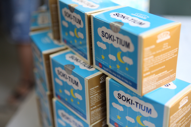   Soki Tium là sản phẩm ứng dụng Lactium an toàn từ sữa giúp trẻ ngủ ngon  