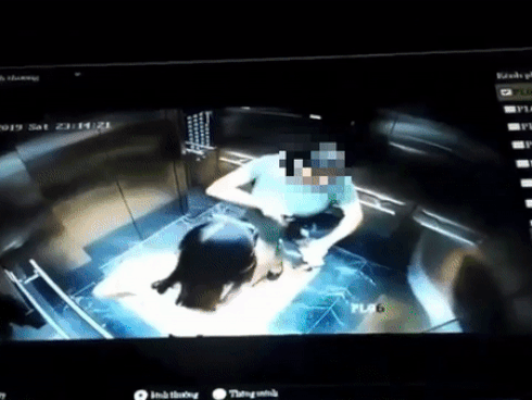 2 người phụ nữ thản nhiên tiểu bậy trong thang máy chung cư ở Hà Nội 0
