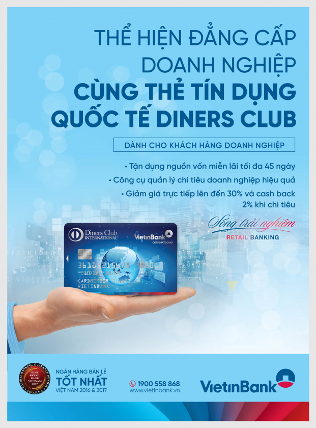 Ngập tràn ưu đãi từ thẻ tín dụng quốc tế VietinBank Diners Club 0