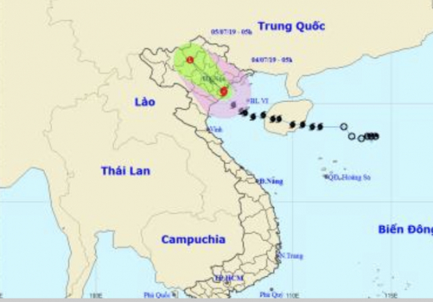Cơn bão số 2 cập nhật mới nhất hôm nay 4/7: Bão đã đổ bộ khu vực Hải Phòng đến Nam Định 0