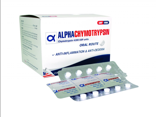 Đình chỉ lưu hành và thu hồi thuốc kháng viêm Alphachymotrypsine 0